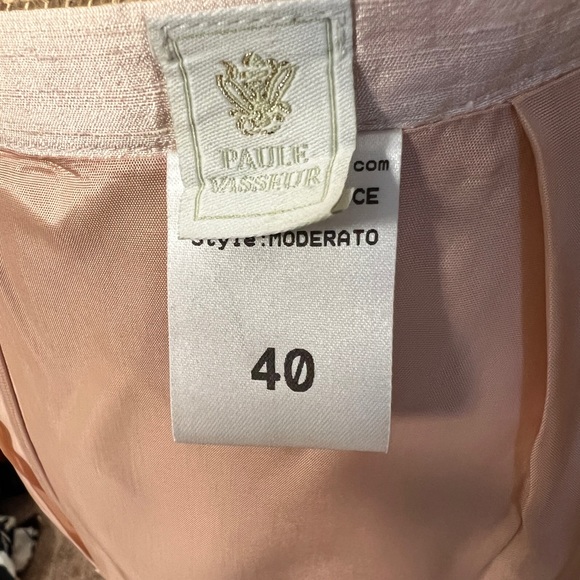 Paule Vasseur Pink Silk Pencil Skirt - Picture 7 of 9